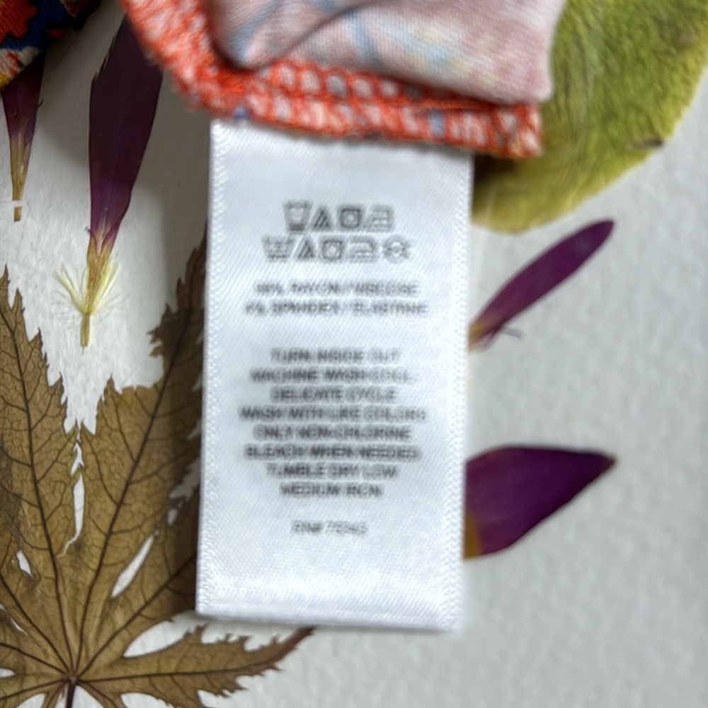 PLUS SIZE Sigrid Olsen Summer Paisley stetch dress sleeveless ruffle tiered 1X - Picture 10 of 10